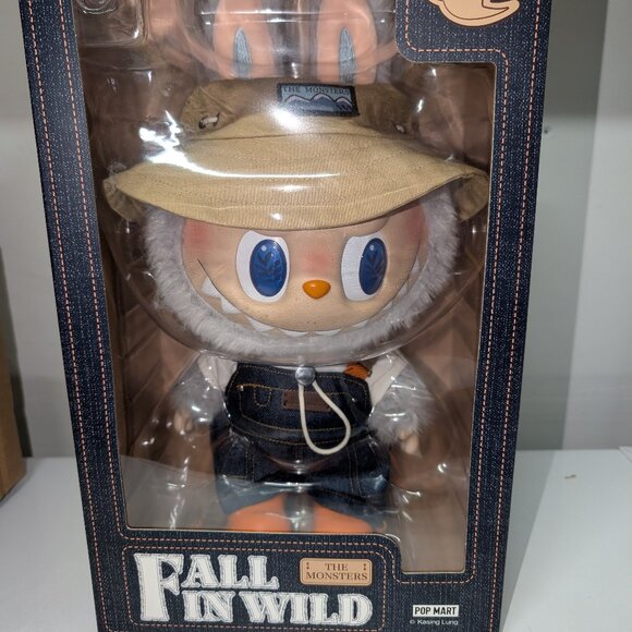 Authentic POPMART Labubu THE MONSTERS FALL IN WILD Vinyl FULL SIZED Plush - Picture 1 of 4
